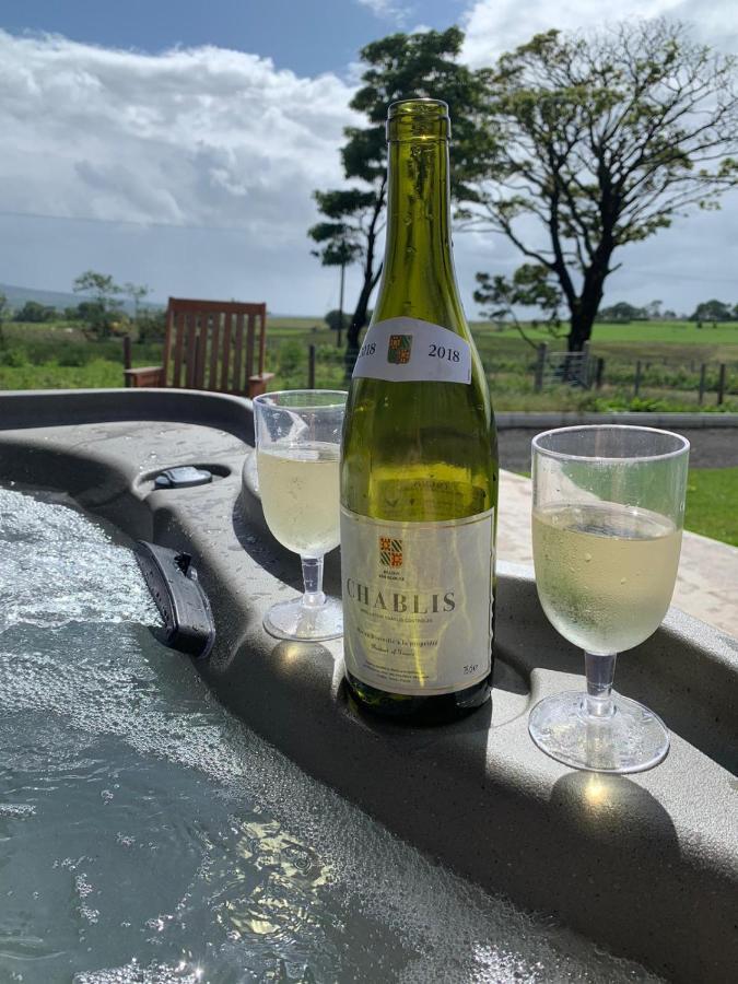 Deerfin Rentals Private Chalet With Hot Tub Ballymena Exteriör bild