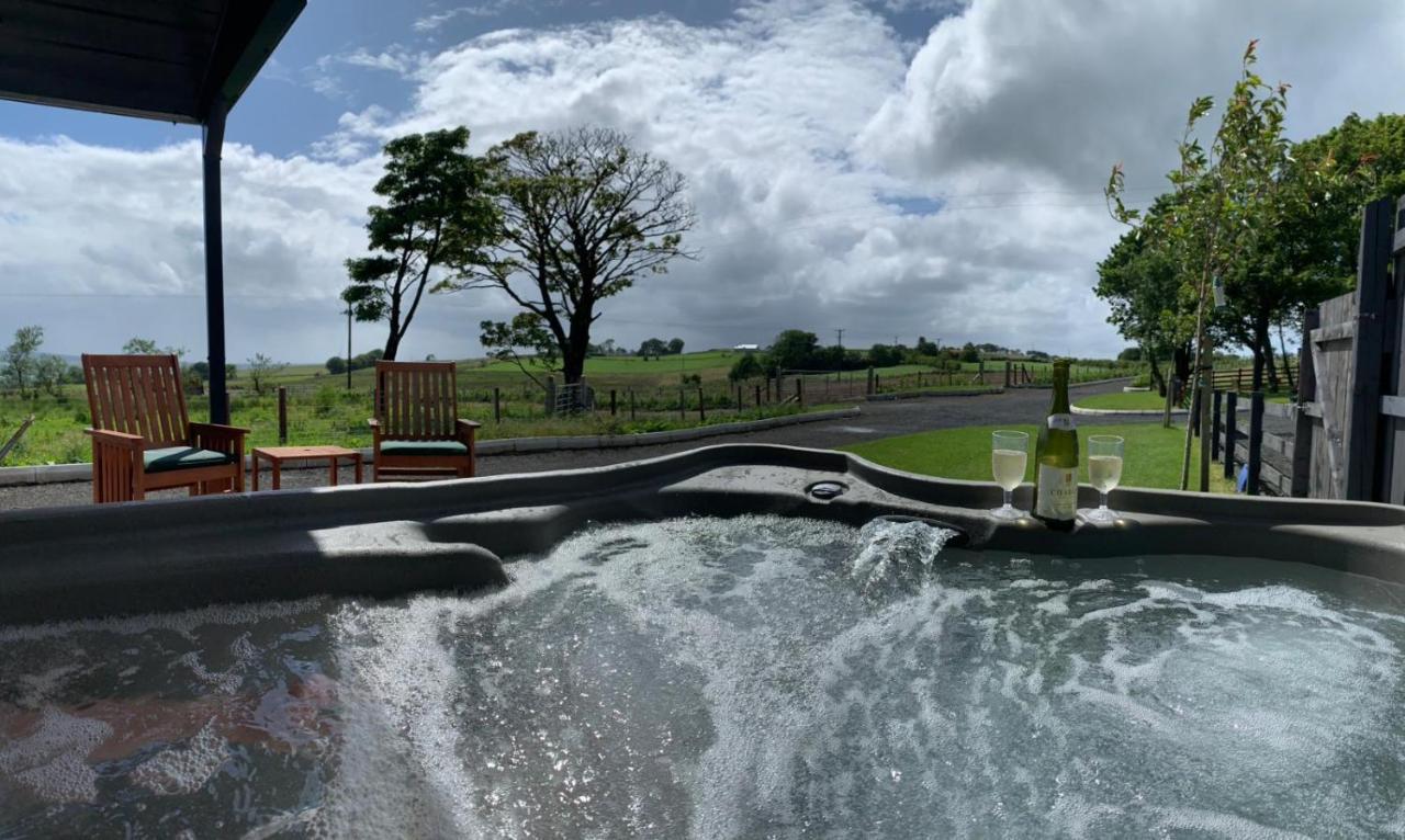 Deerfin Rentals Private Chalet With Hot Tub Ballymena Exteriör bild