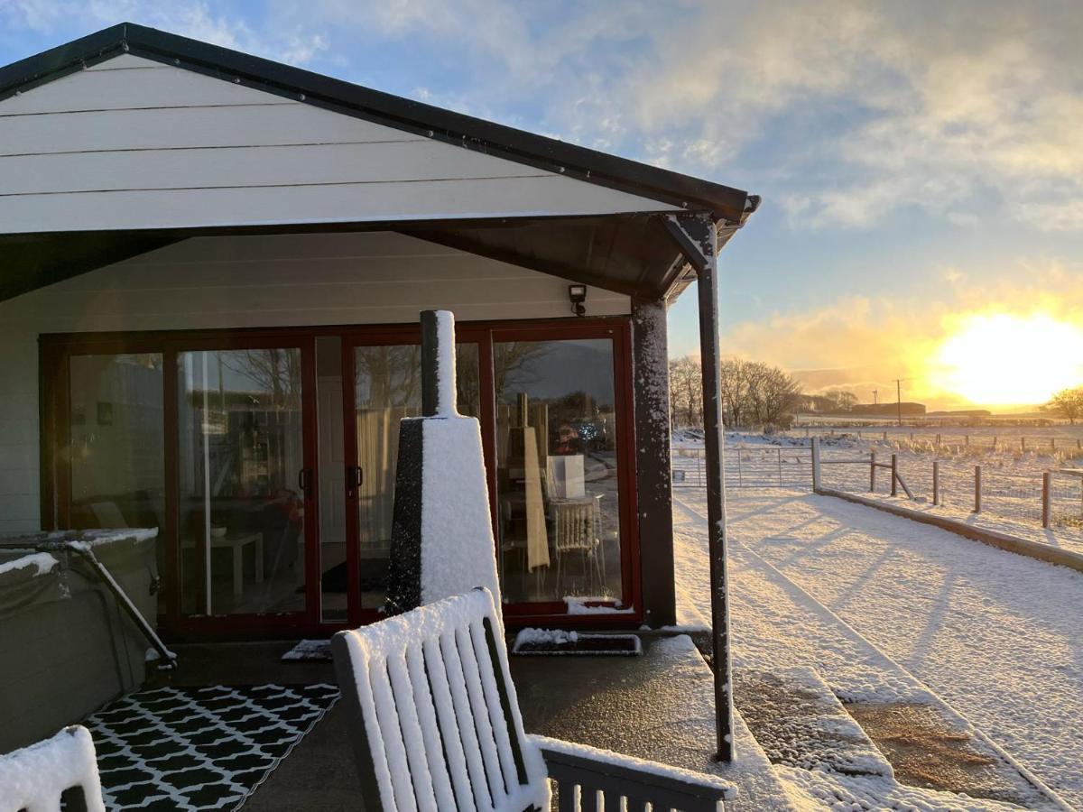 Deerfin Rentals Private Chalet With Hot Tub Ballymena Exteriör bild